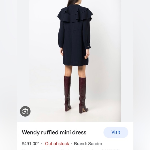Sandro “Wendy” Dress NWT - Picture 4 of 5